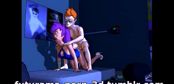 Futurama porn cartoon 3d sex Leela fucked by Fry